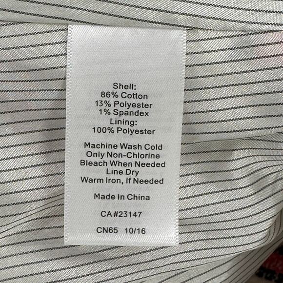 Talbots Tweed Striped Zip Front Blazer Jacket Womens Petite Size 4 Striped - Picture 6 of 6